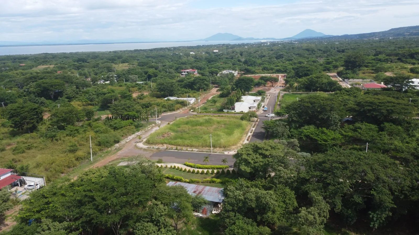 Vista aérea de la costa de El Salvador